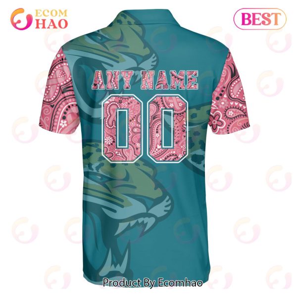 Jacksonville Jaguars Crucial Catch Custom Your Name & Number Breast Cancer Awareness Month 3D Hoodie