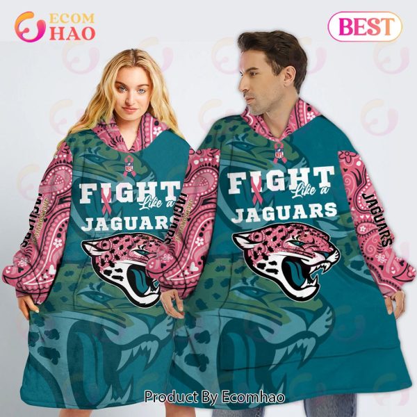 Jacksonville Jaguars Crucial Catch Custom Your Name & Number Breast Cancer Awareness Month 3D Hoodie