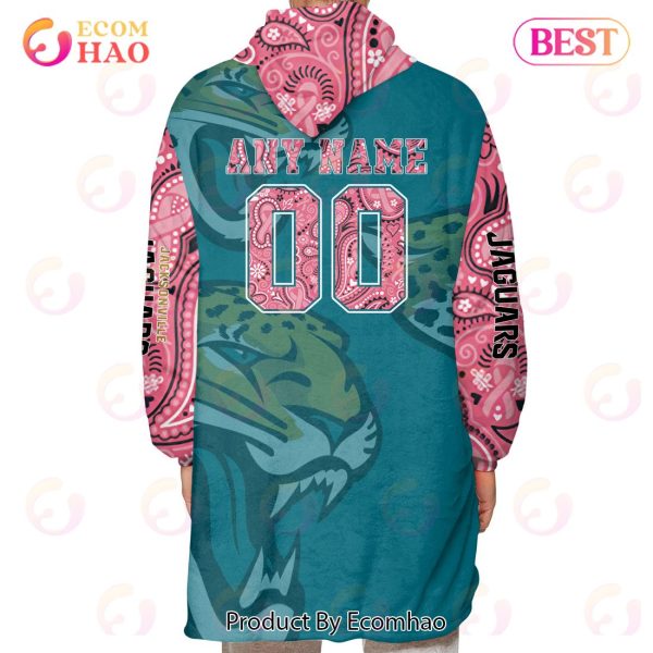 Jacksonville Jaguars Crucial Catch Custom Your Name & Number Breast Cancer Awareness Month 3D Hoodie
