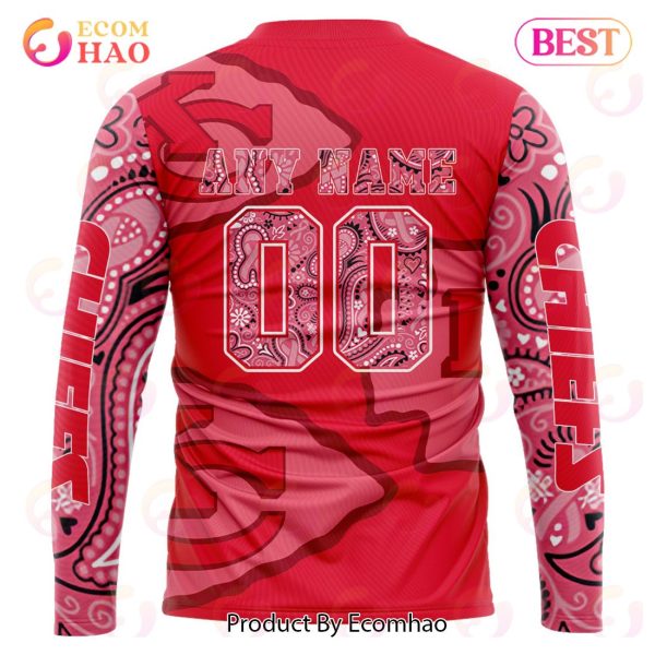 Kansas City Chiefs Crucial Catch Custom Your Name & Number Breast Cancer Awareness Month 3D Hoodie