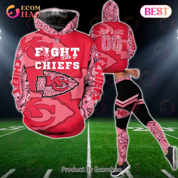Kansas City Chiefs Crucial Catch Custom Your Name & Number Breast Cancer Awareness Month 3D Hoodie