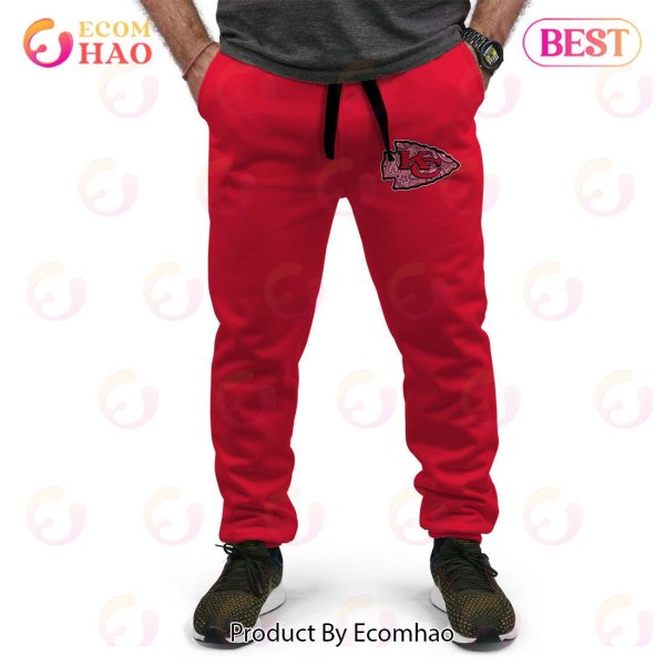 Kansas City Chiefs Crucial Catch Custom Your Name & Number Breast Cancer Awareness Month 3D Hoodie