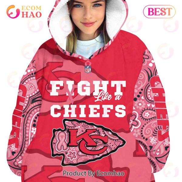 Kansas City Chiefs Crucial Catch Custom Your Name & Number Breast Cancer Awareness Month 3D Hoodie