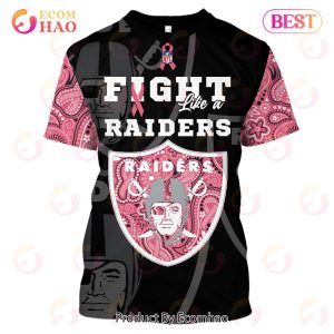 Las Vegas Raiders I Wear Pink For Breast Cancer Awareness Shirt - Lelemoon