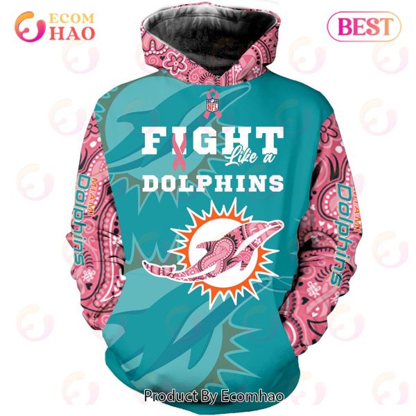 Miami Dolphins Crucial Catch Custom Your Name & Number Breast Cancer  Awareness Month 3D Hoodie - Ecomhao Store