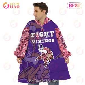 Minnesota Vikings Crucial Catch Custom Your Name & Number Breast Cancer Awareness Month 3D Hoodie