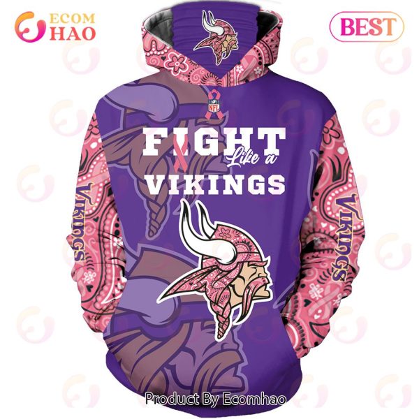 Minnesota Vikings Crucial Catch Custom Your Name & Number Breast Cancer  Awareness Month 3D Hoodie - Ecomhao Store