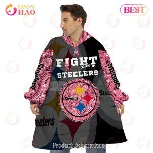 Pittsburgh Steelers Crucial Catch Custom Your Name & Number Breast Cancer Awareness Month 3D Hoodie