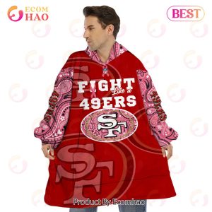 San Francisco 49ers Crucial Catch Custom Your Name & Number Breast Cancer Awareness Month 3D Hoodie