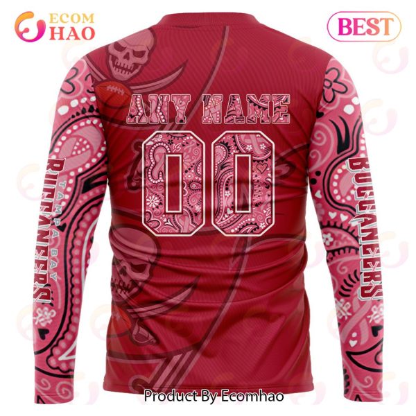 Tampa Bay Buccaneers Crucial Catch Custom Your Name & Number Breast Cancer Awareness Month 3D Hoodie
