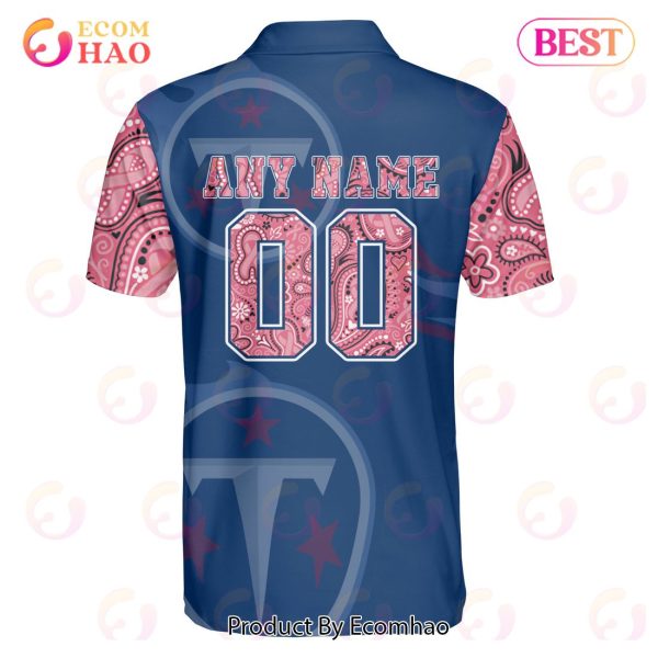 Tennessee Titans Crucial Catch Custom Your Name & Number Breast Cancer Awareness Month 3D Hoodie