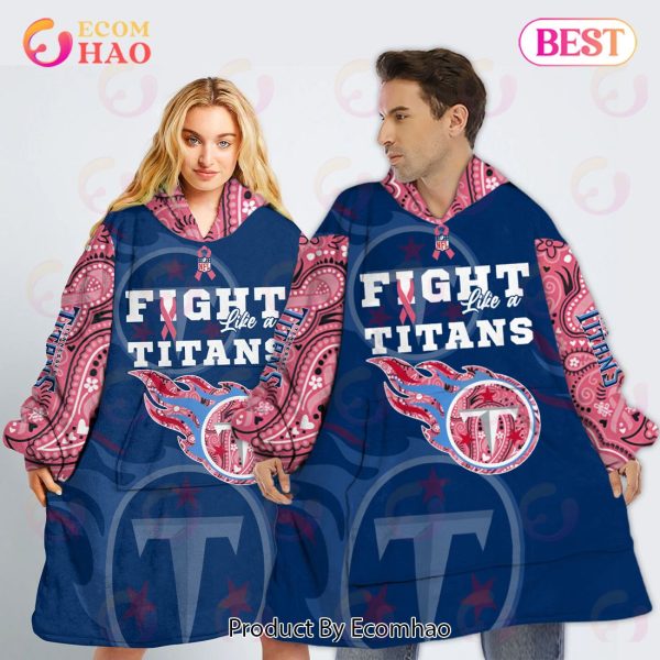 Tennessee Titans Crucial Catch Custom Your Name & Number Breast Cancer Awareness Month 3D Hoodie