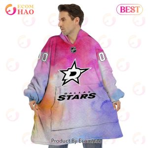 Dallas Stars Custom Your Name & Number Breast Cancer Awareness Month 3D Hoodie
