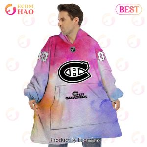 Montreal Canadiens Custom Your Name & Number Breast Cancer Awareness Month 3D Hoodie