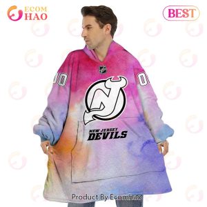 New Jersey Devils Custom Your Name & Number Breast Cancer Awareness Month 3D Hoodie