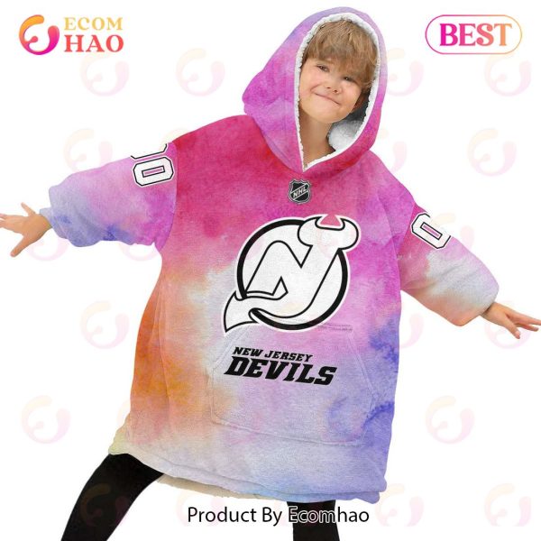 New Jersey Devils Custom Your Name & Number Breast Cancer Awareness Month 3D Hoodie