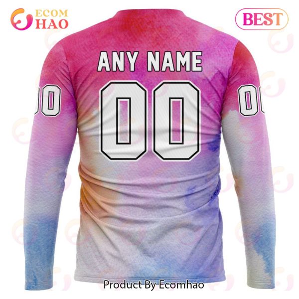 NY Islanders Custom Your Name & Number Breast Cancer Awareness Month 3D Hoodie