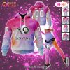 NY Islanders Custom Your Name & Number Breast Cancer Awareness Month 3D Hoodie