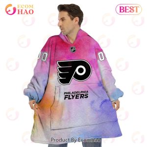 Philadelphia Flyers Custom Your Name & Number Breast Cancer Awareness Month 3D Hoodie