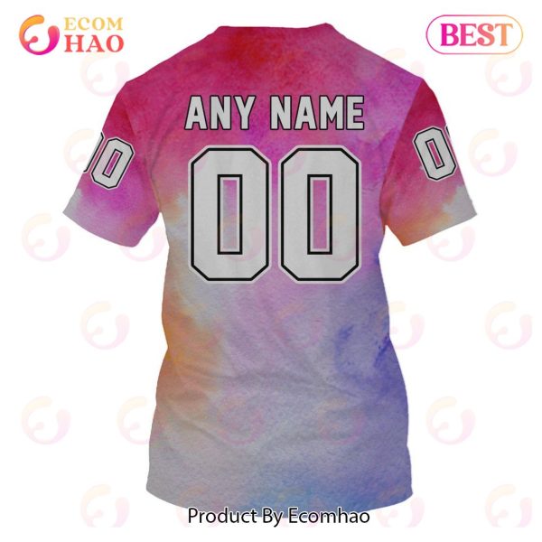 Tampa Bay Lightning Custom Your Name & Number Breast Cancer Awareness Month 3D Hoodie