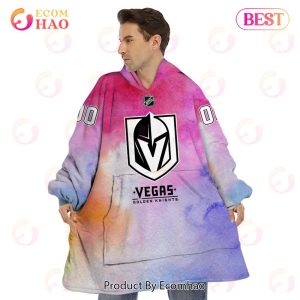 Vegas Golden Knights Custom Your Name & Number Breast Cancer Awareness Month 3D Hoodie