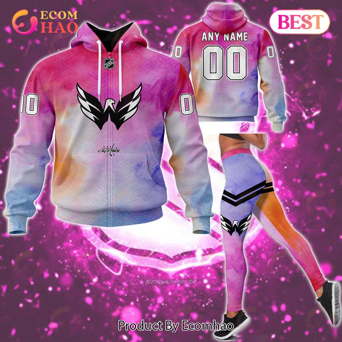 NHL Washington Capitals Reverse Retro Kits 2022 3D Hoodie - Ecomhao Store