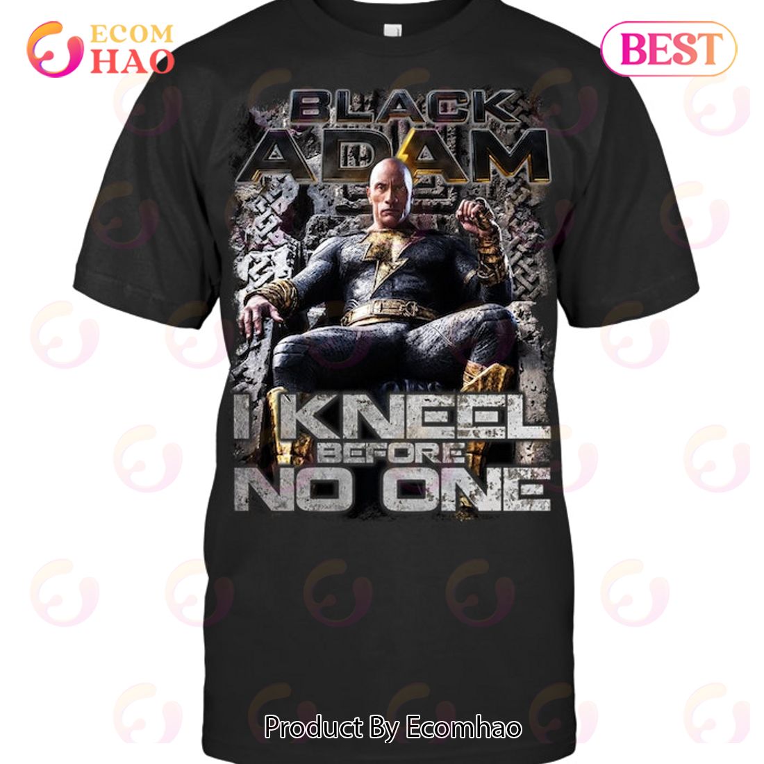 Black Adam I Kneel Before No One T-Shirt