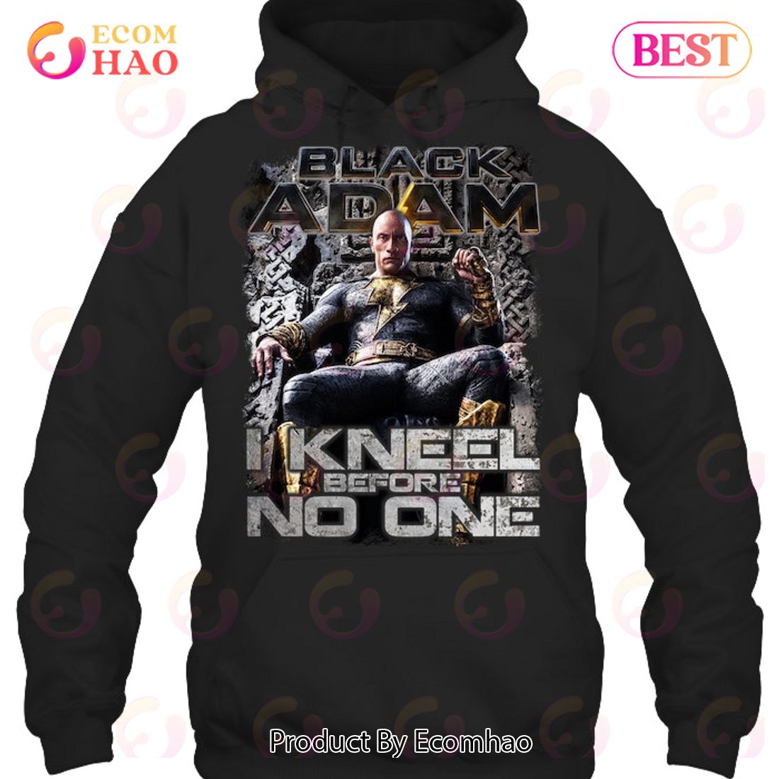 Black Adam I Kneel Before No One T-Shirt