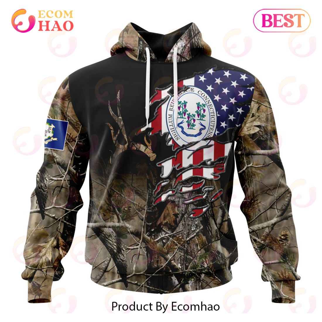 Colorado Special Camo Realtree Hunting 3D Hoodie