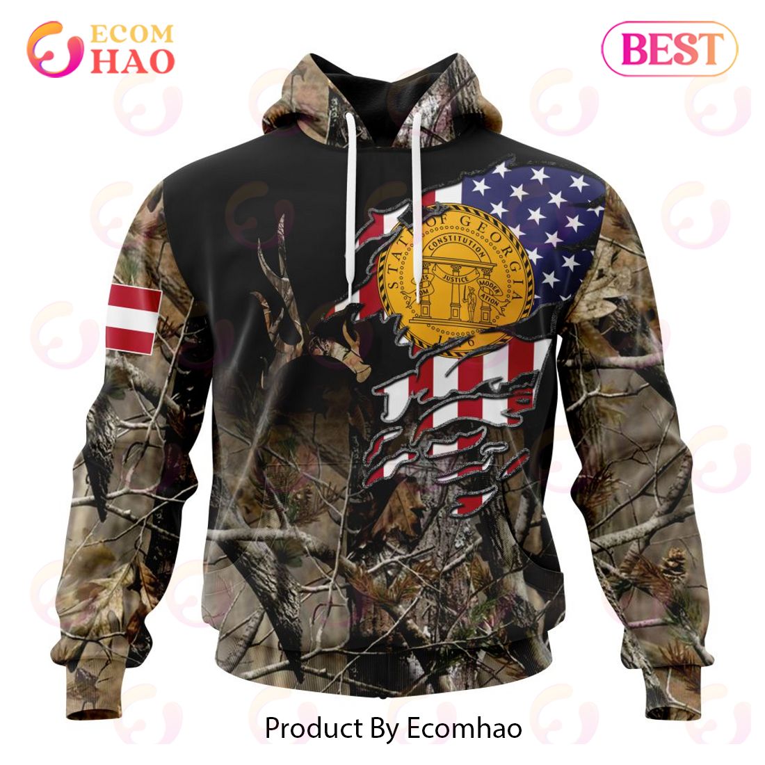 Indiana Special Camo Realtree Hunting 3D Hoodie