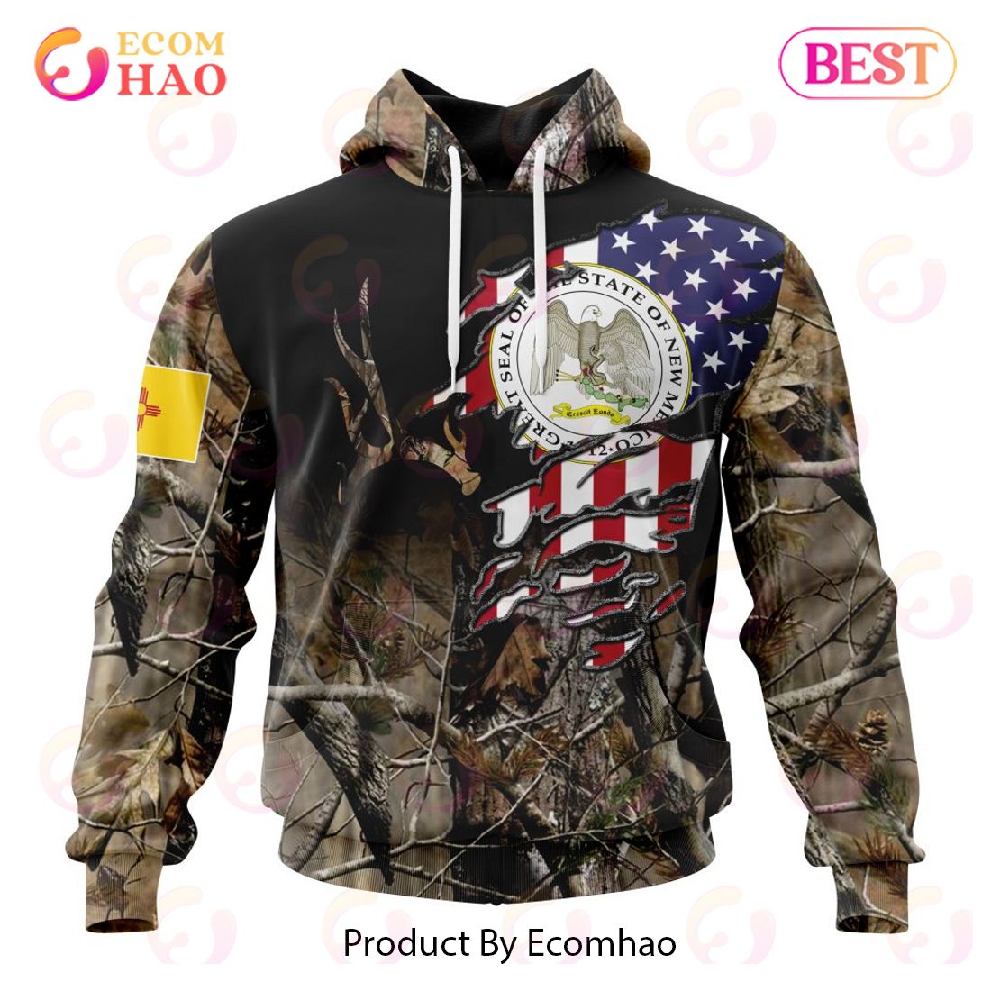 Ohio Special Camo Realtree Hunting 3D Hoodie