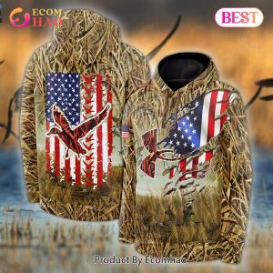 UA Duck Hunting American Flag 3D Hoodie