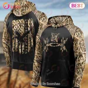 UA Duck Hunting Pattern American Flag 3D Hoodie