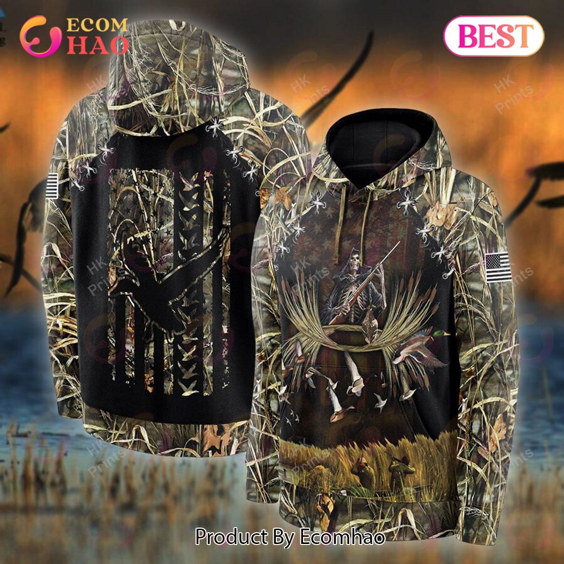 UA Hunting Pattern Camouflage Hunting APPARELS 3D Hoodie