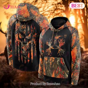 UA Hunting Deer Hunting Orange Camouflage Men 3D Hoodie