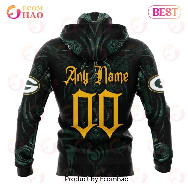 Best NFL Green Bay Packers Special Design With Skull Art 3D Hoodie Limited Edition
