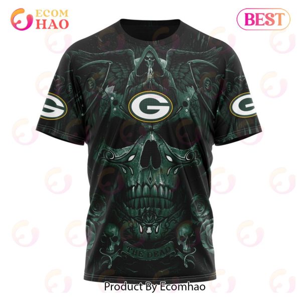 Best NFL Green Bay Packers Special Design With Skull Art 3D Hoodie Limited Edition