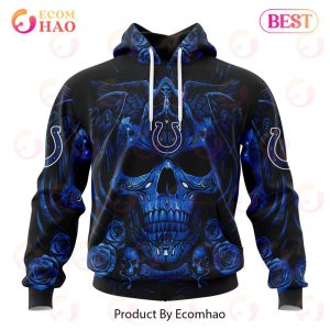 Best NFL Indianapolis Colts Special Design With Skull Art 3D Hoodie Limited Edition