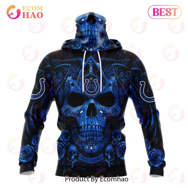 Personalized Indianapolis Colts Special Camo Hunting Design With Skull Art  3D Printed Hoodie - Laniwears