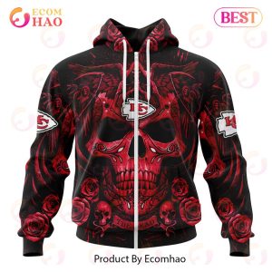 Best NFL Kansas City Chiefs Special Design With Skull Art 3D Hoodie Limited Edition