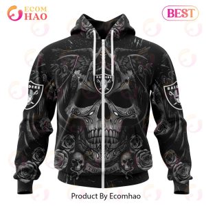 Best NFL Las Vegas Raiders Special Design With Skull Art 3D Hoodie Limited Edition