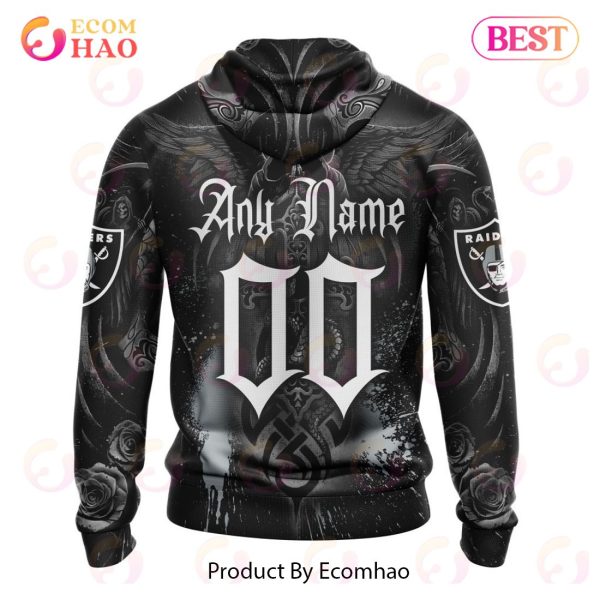 Best NFL Las Vegas Raiders Special Design With Skull Art 3D Hoodie Limited Edition