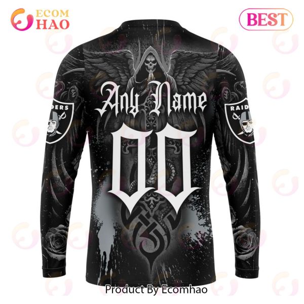 Best NFL Las Vegas Raiders Special Design With Skull Art 3D Hoodie Limited Edition