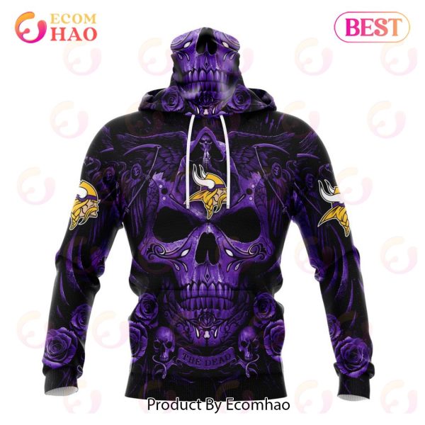 Best NFL Minnesota Vikings Special Design With Skull Art 3D Hoodie Limited Edition