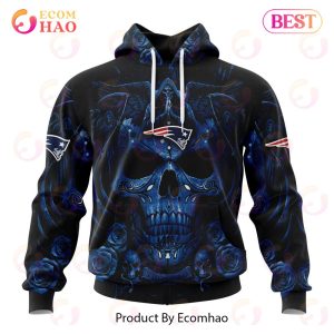 Best NFL New England Patriots Special Design With Skull Art 3D Hoodie Limited Edition