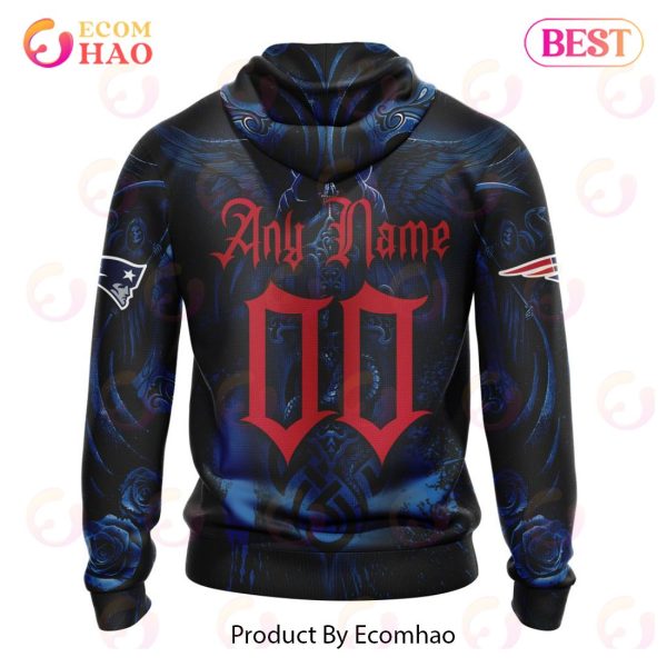 Best NFL New England Patriots Special Design With Skull Art 3D Hoodie Limited Edition