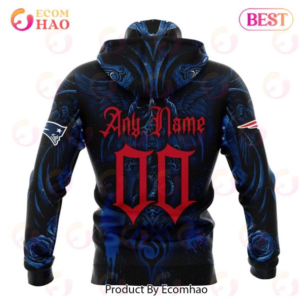Best NFL New England Patriots Special Design With Skull Art 3D Hoodie Limited Edition