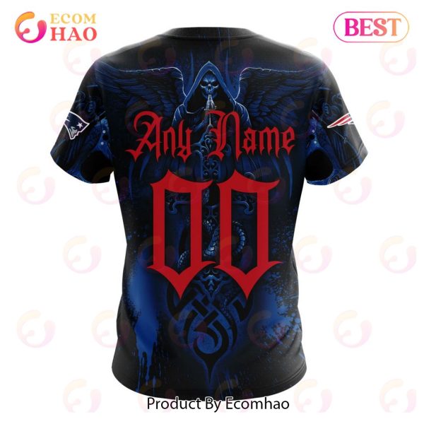 Best NFL New England Patriots Special Design With Skull Art 3D Hoodie Limited Edition