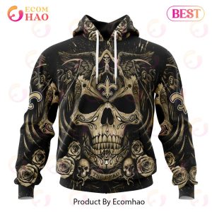 Best NFL New Orleans Saints Special Design With Skull Art 3D Hoodie Limited Edition