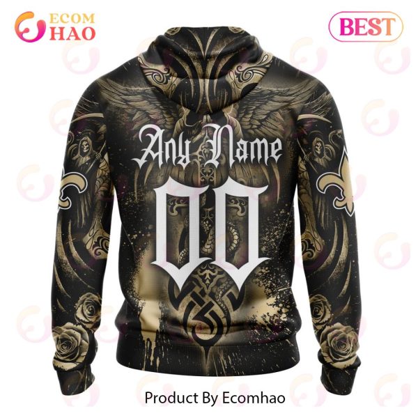 Best NFL New Orleans Saints Special Design With Skull Art 3D Hoodie Limited Edition